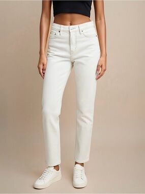 Topshop White Mom Jeans